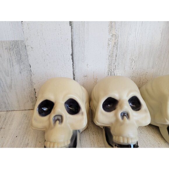 Halloween skull prop set scary home decor skeleton smile - Picture 3 of 8